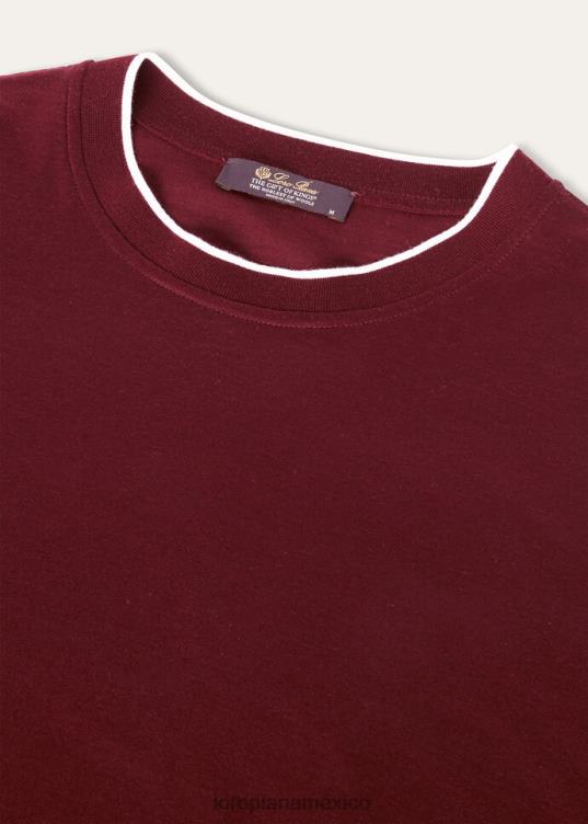 Loro Piana hombres camiseta gok tinta roja (r08y) 2FPNR1111