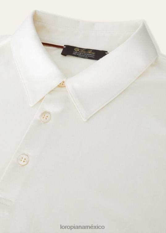 Loro Piana hombres el regalo de los reyes polo blanco (1000) 2FPNR1131