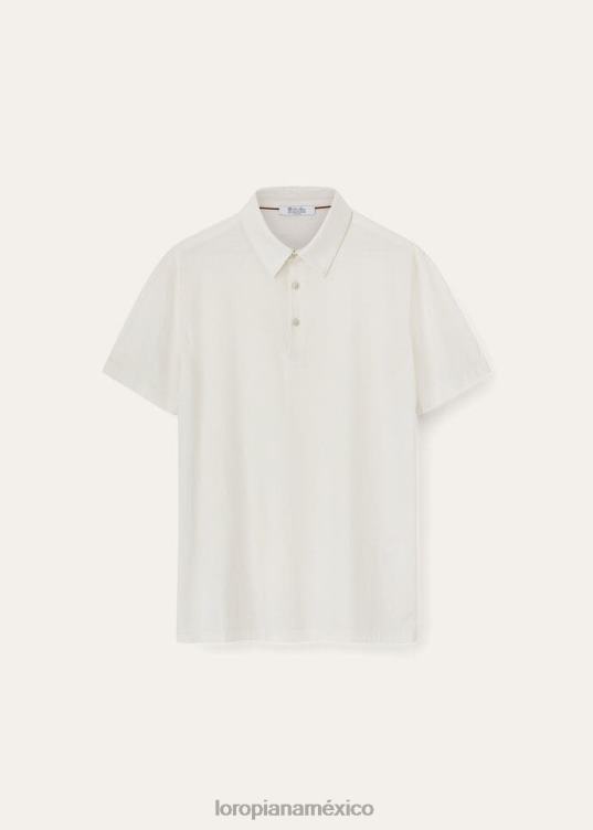 Loro Piana hombres el regalo de los reyes polo blanco (1000) 2FPNR1156