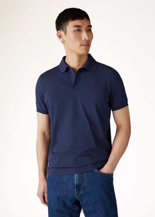 Loro Piana hombres nuevo polo bahía blanco (1000) 2FPNR1163