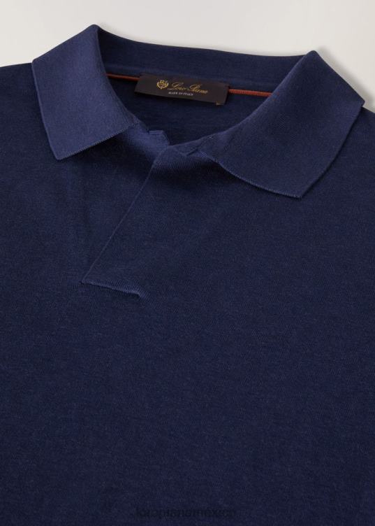 Loro Piana hombres nuevo polo bahía blanco (1000) 2FPNR1163