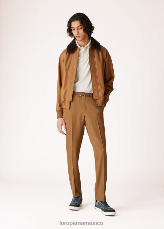 Loro Piana hombres polo abierto ghiaccio mel (mc97) 2FPNR1148