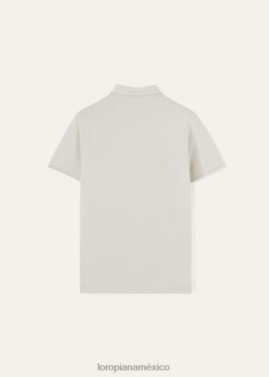 Loro Piana hombres polo abierto ghiaccio mel (mc97) 2FPNR1148