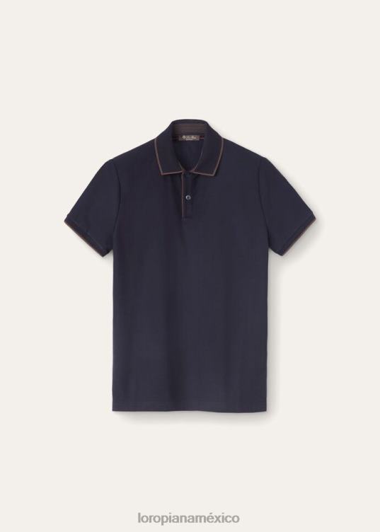 Loro Piana hombres polo de Brentwood blanco óptico (1005) 2FPNR1170