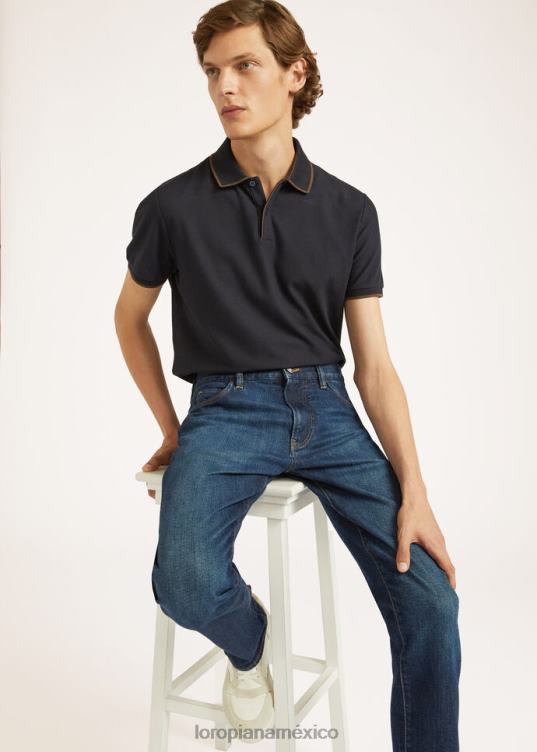 Loro Piana hombres polo de Brentwood blanco óptico (1005) 2FPNR1170