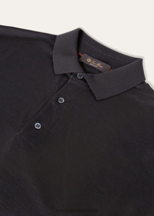 Loro Piana hombres polo niebla del desierto (e05q) 2FPNR1116