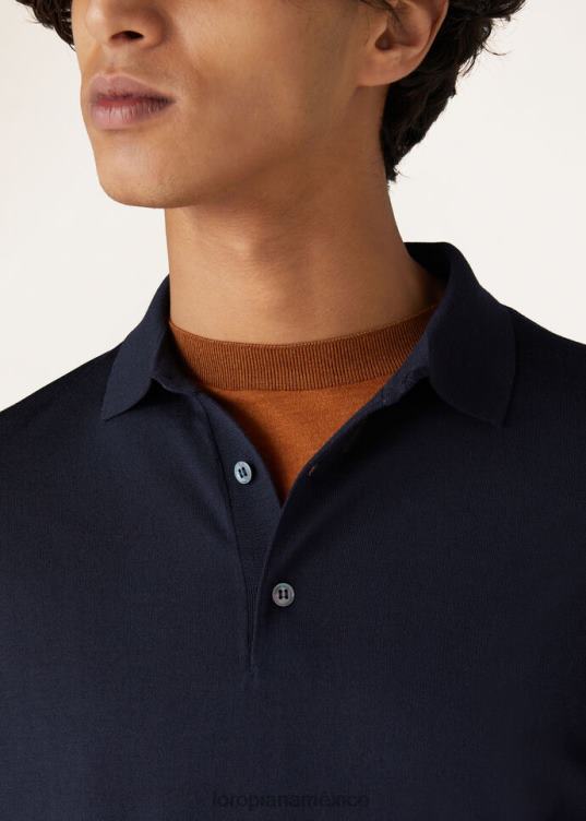 Loro Piana hombres polo niebla del desierto (e05q) 2FPNR1118