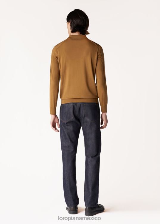 Loro Piana hombres polo niebla del desierto (e05q) 2FPNR1182