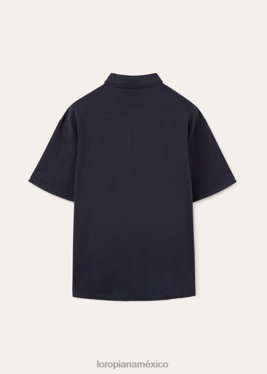 Loro Piana hombres polo playero de assabu lobo ártico (a0dv) 2FPNR1092