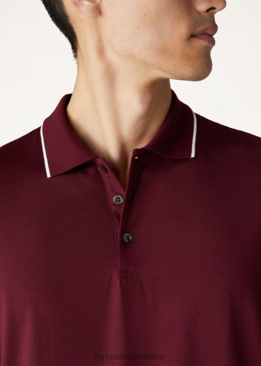 Loro Piana hombres polo playero de goko blanco (1000) 2FPNR1106