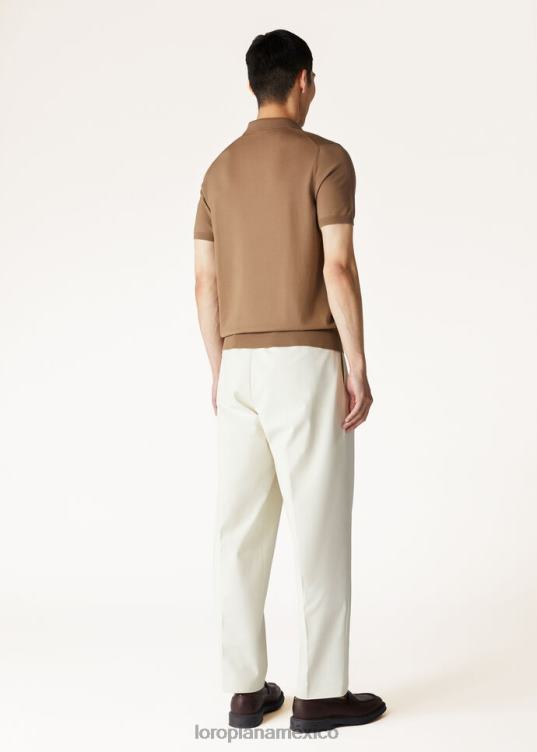 Loro Piana hombres polo playero de goko olmo marrón (d0iz) 2FPNR1107