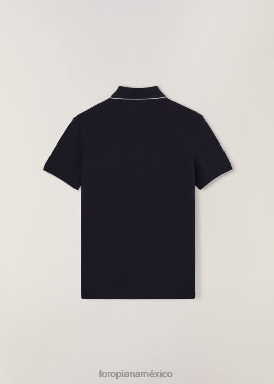 Loro Piana hombres regata de polo blanco (1000) 2FPNR1169