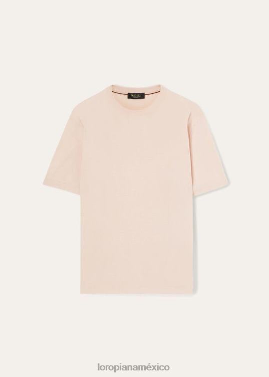 Loro Piana hombres Cuello redondo rosa bebé claro (303i) 2FPNR766