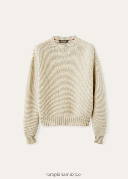 Loro Piana hombres ashi cuello redondo aguas termales mel (50x1) 2FPNR756