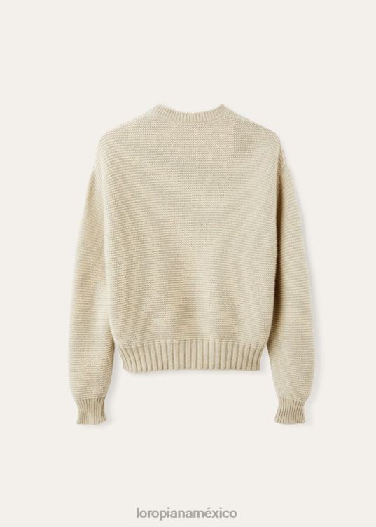 Loro Piana hombres ashi cuello redondo aguas termales mel (50x1) 2FPNR756