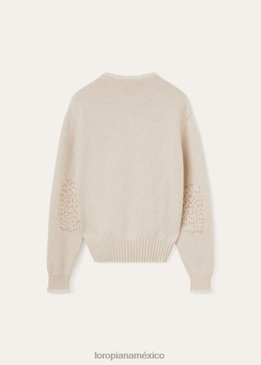 Loro Piana hombres ashi cuello redondo salsa de sésamo mel (d0iy) 2FPNR757