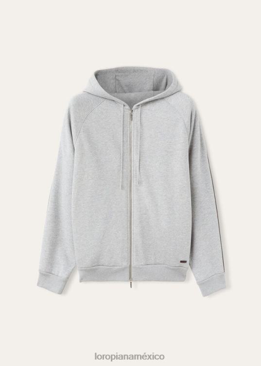 Loro Piana hombres bombardero asago gris glaciar (m0in) 2FPNR1213