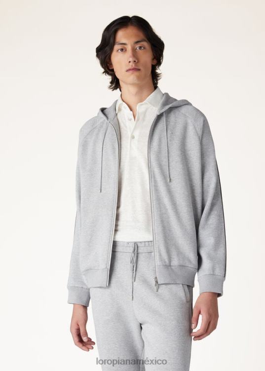 Loro Piana hombres bombardero asago gris glaciar (m0in) 2FPNR1213