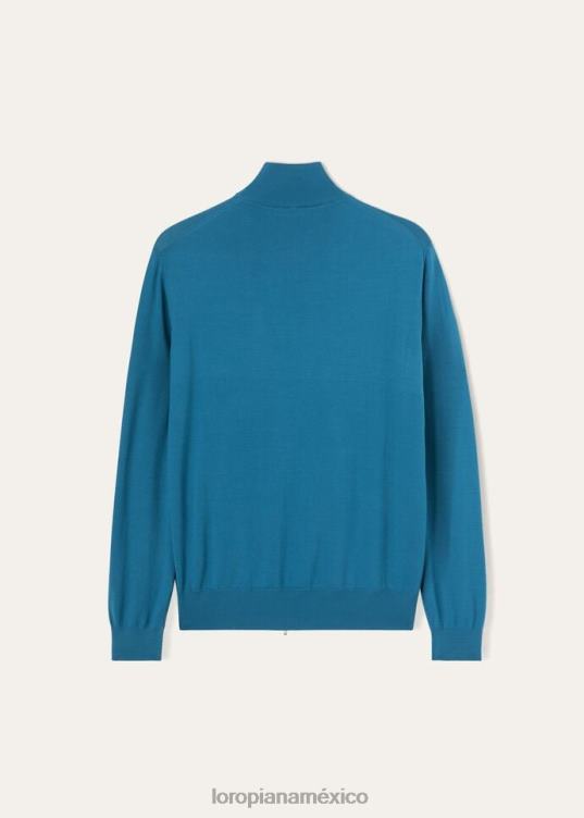 Loro Piana hombres bombardero con cremallera el regalo de los reyes verde botella (50ku) 2FPNR791