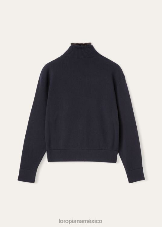 Loro Piana hombres bombardero ivrea azul marino (w000) 2FPNR805