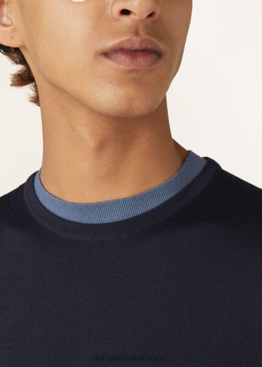 Loro Piana hombres camiseta de cuello redondo niebla del desierto (e05q) 2FPNR828