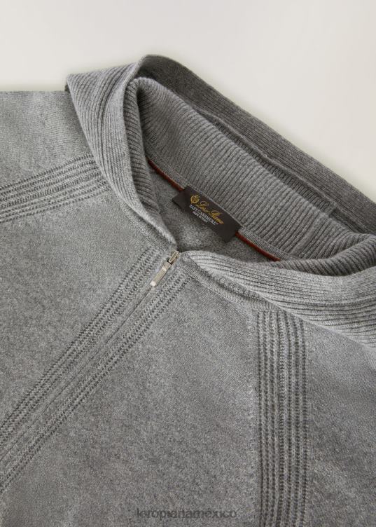 Loro Piana hombres chaqueta bomber de merano mezcla de franela (m004) 2FPNR831