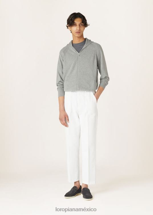 Loro Piana hombres chaqueta bomber de merano mezcla de franela (m004) 2FPNR831