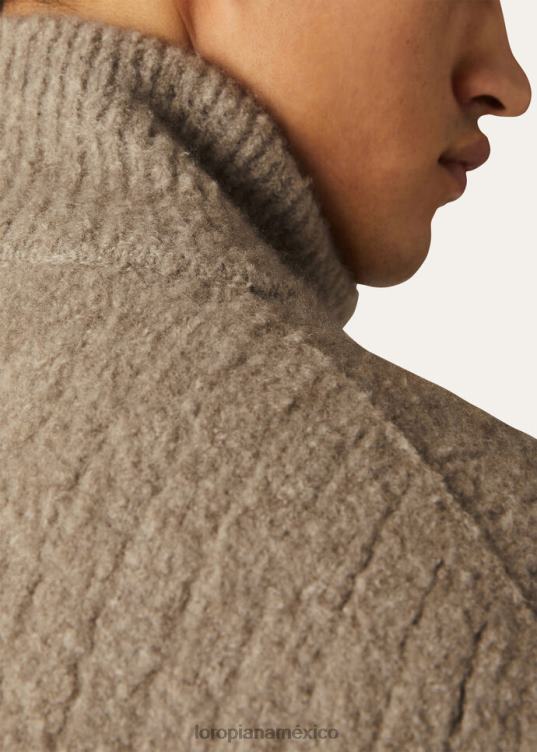 Loro Piana hombres chaqueta bomber envolvente marrón (d0cc) 2FPNR769