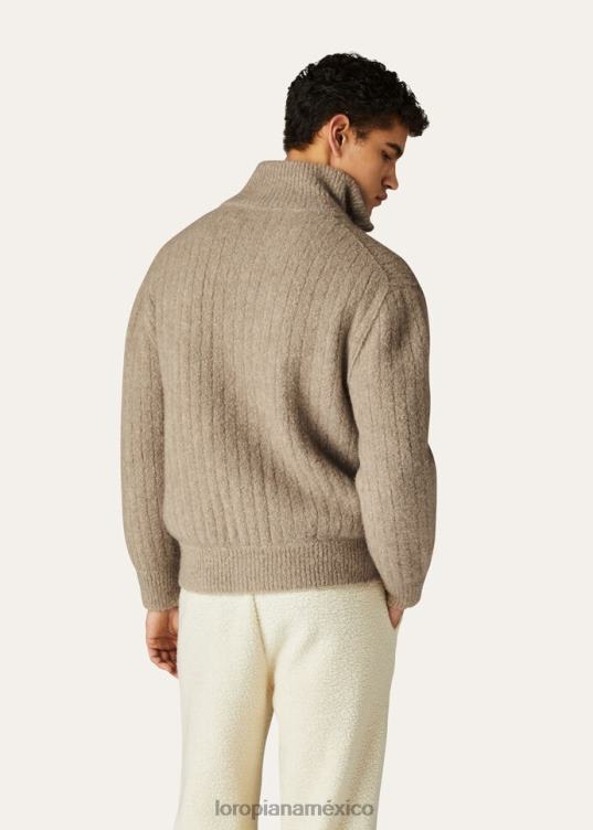 Loro Piana hombres chaqueta bomber envolvente marrón (d0cc) 2FPNR769