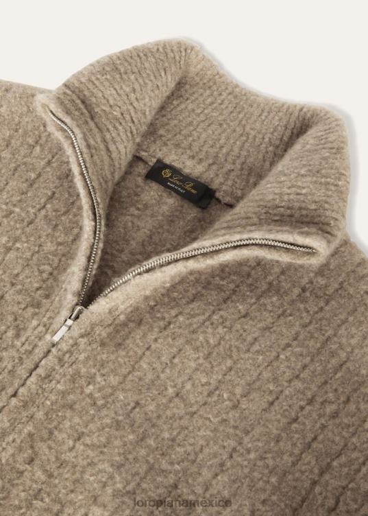 Loro Piana hombres chaqueta bomber envolvente marrón (d0cc) 2FPNR769