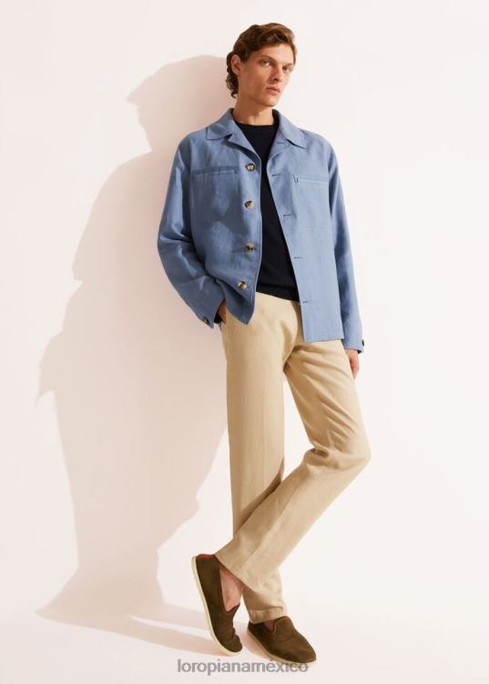 Loro Piana hombres cuello redondo warwik azul marino (w000) 2FPNR792