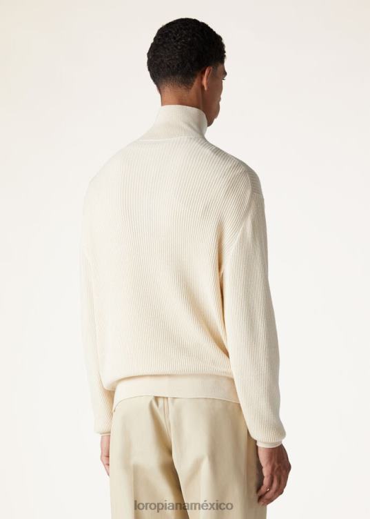 Loro Piana hombres cuello simulado akan cremoso (a0eo) 2FPNR751