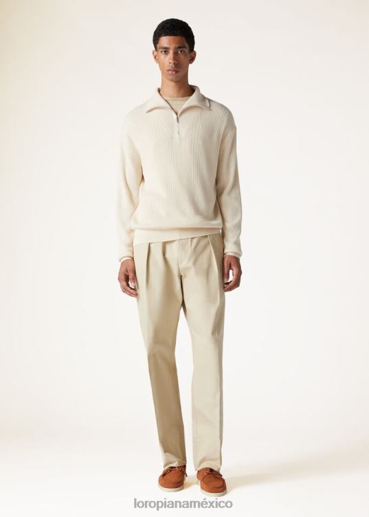 Loro Piana hombres cuello simulado akan cremoso (a0eo) 2FPNR751