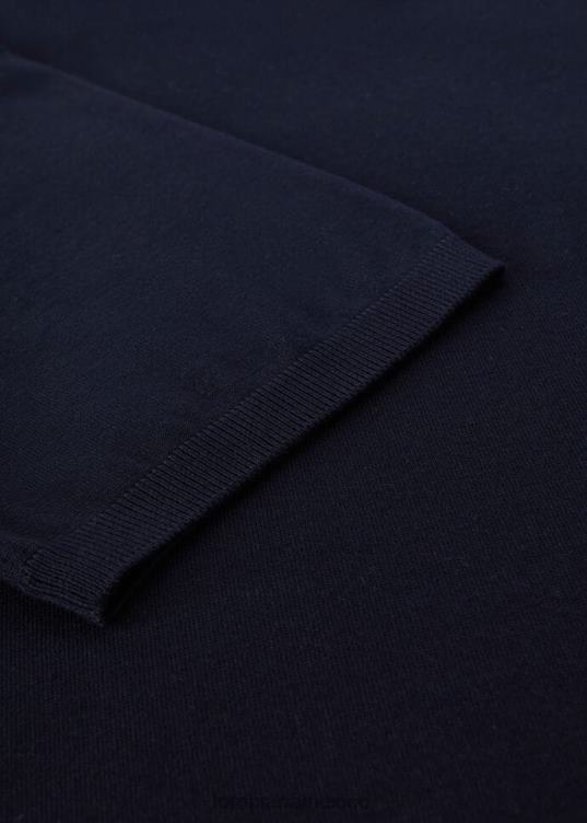 Loro Piana hombres el regalo de reyes cuello redondo azul marino (w000) 2FPNR795