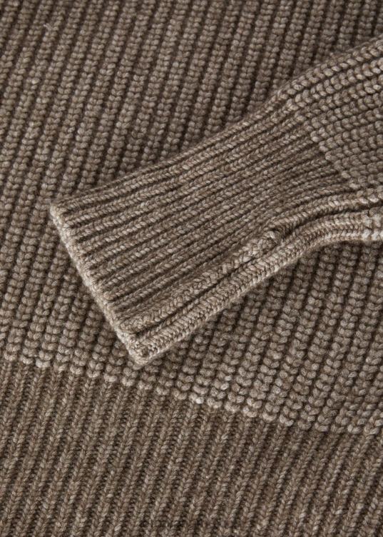 Loro Piana hombres jersey de cuello alto wengé beige piedra (d0hk) 2FPNR782