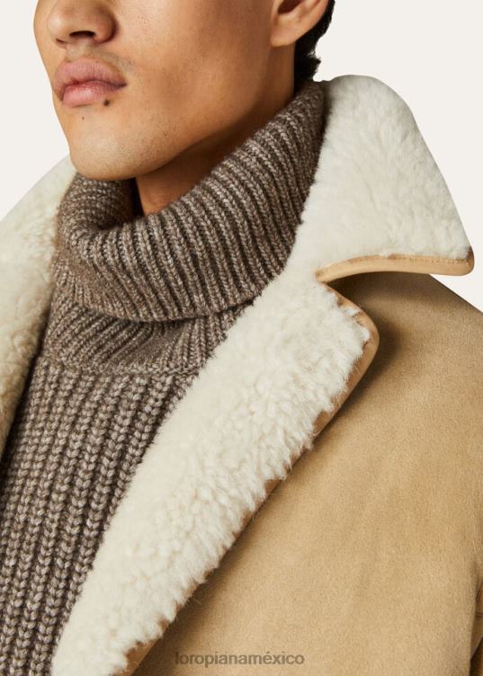 Loro Piana hombres jersey de cuello alto wengé beige piedra (d0hk) 2FPNR782