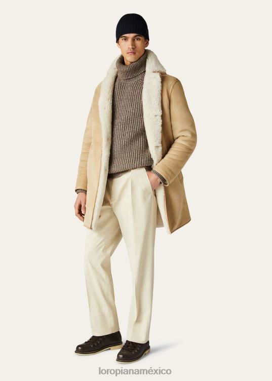 Loro Piana hombres jersey de cuello alto wengé beige piedra (d0hk) 2FPNR782