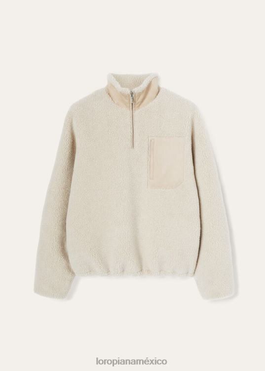 Loro Piana hombres jersey ovoot amchoor blanco (a0bo) 2FPNR759