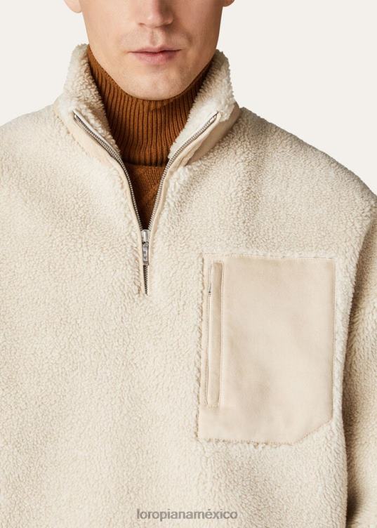 Loro Piana hombres jersey ovoot amchoor blanco (a0bo) 2FPNR759