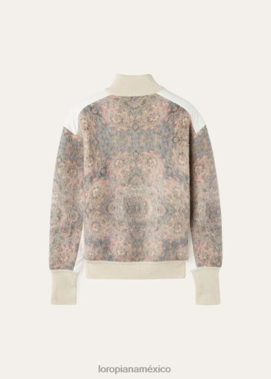 Loro Piana hombres jersey silvaplana azul+laurel coral+polvo de nuez moscada (t1h5) 2FPNR774