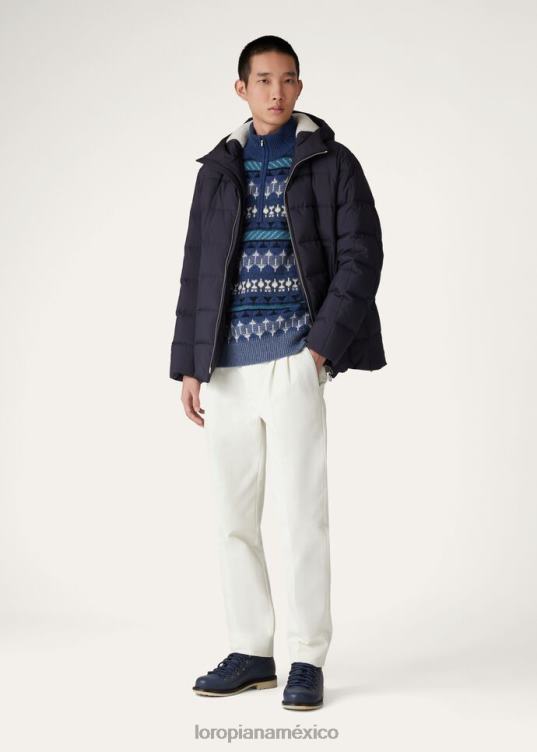 Loro Piana hombres pull-over elegante mar egeo (j1n1) 2FPNR784