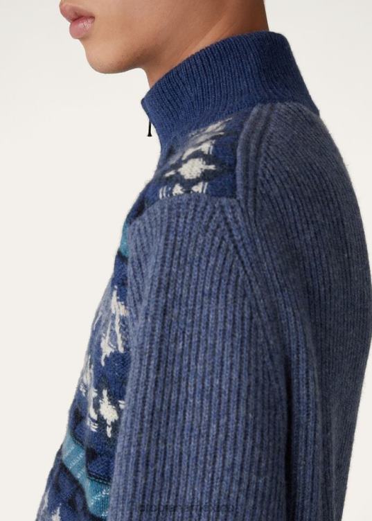 Loro Piana hombres pull-over elegante mar egeo (j1n1) 2FPNR784