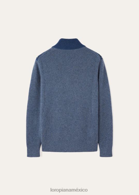 Loro Piana hombres pull-over elegante mar egeo (j1n1) 2FPNR784