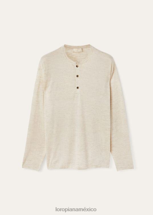 Loro Piana hombres suéter serafino blanco ópalo (a0f0) 2FPNR754