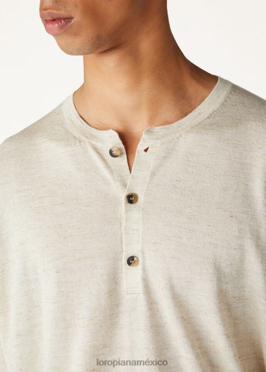 Loro Piana hombres suéter serafino blanco ópalo (a0f0) 2FPNR754