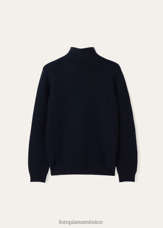 Loro Piana hombres suéter tipo con cuello de tortuga góndola marrón (h0fd) 2FPNR1208