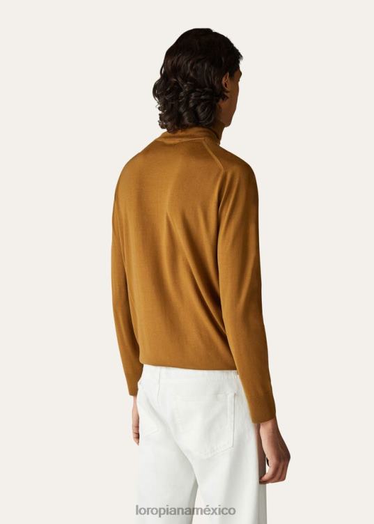 Loro Piana hombres suéter tipo con cuello de tortuga niebla del desierto (e05q) 2FPNR810