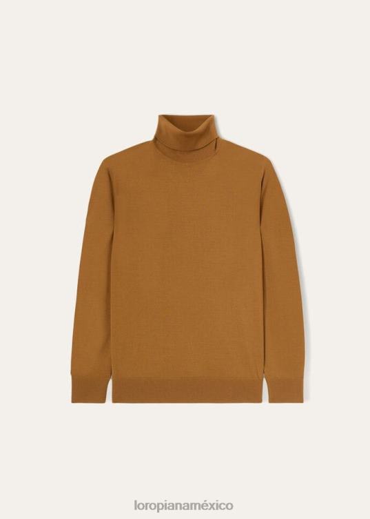 Loro Piana hombres suéter tipo con cuello de tortuga niebla del desierto (e05q) 2FPNR810