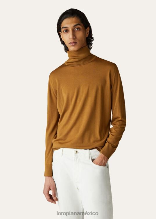 Loro Piana hombres suéter tipo con cuello de tortuga niebla del desierto (e05q) 2FPNR810