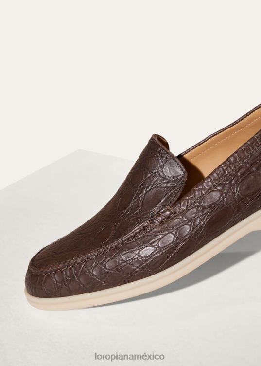 Loro Piana hombres mocasín de paseo de verano gris cálido (md84) 2FPNR1389